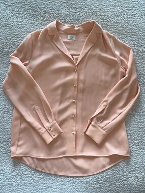 Wilfred Button Down Long-Sleeve Blouse